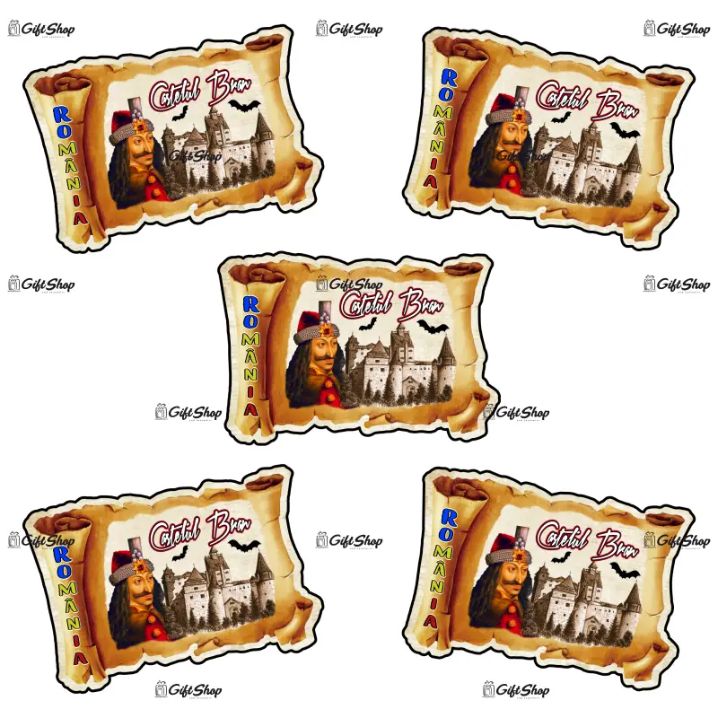 Magnet frigider, forma papirus, personalizat